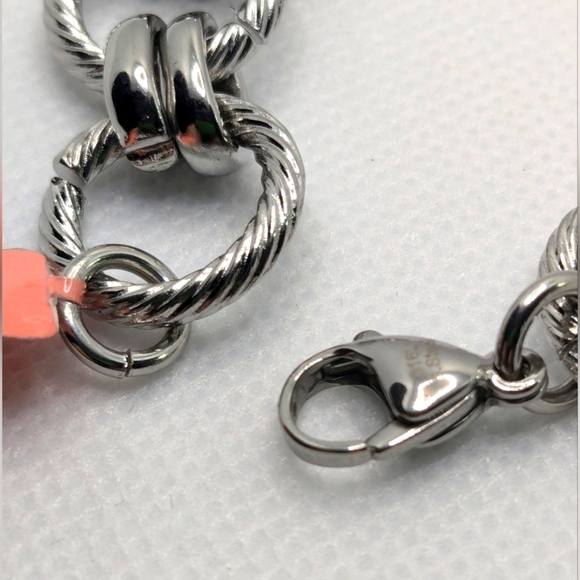 New 20" Stainless Steel Round Link Necklace - Picture 5 of 8